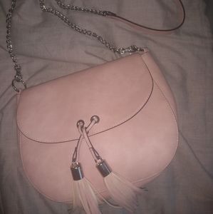 Madden Girl - Blush Pink Chained-Crossbody Bag